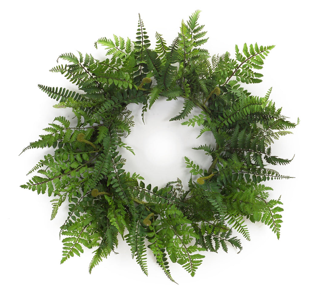 Mixed Fern Grapevine Wreath 24