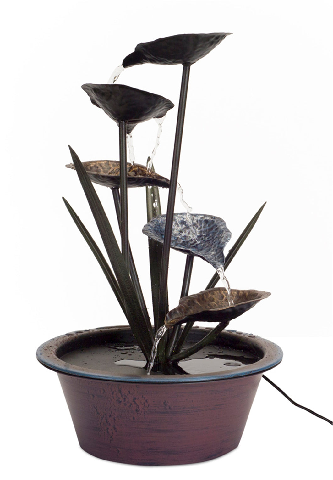 Bronze Metal Lotus Leaf Fountain 22