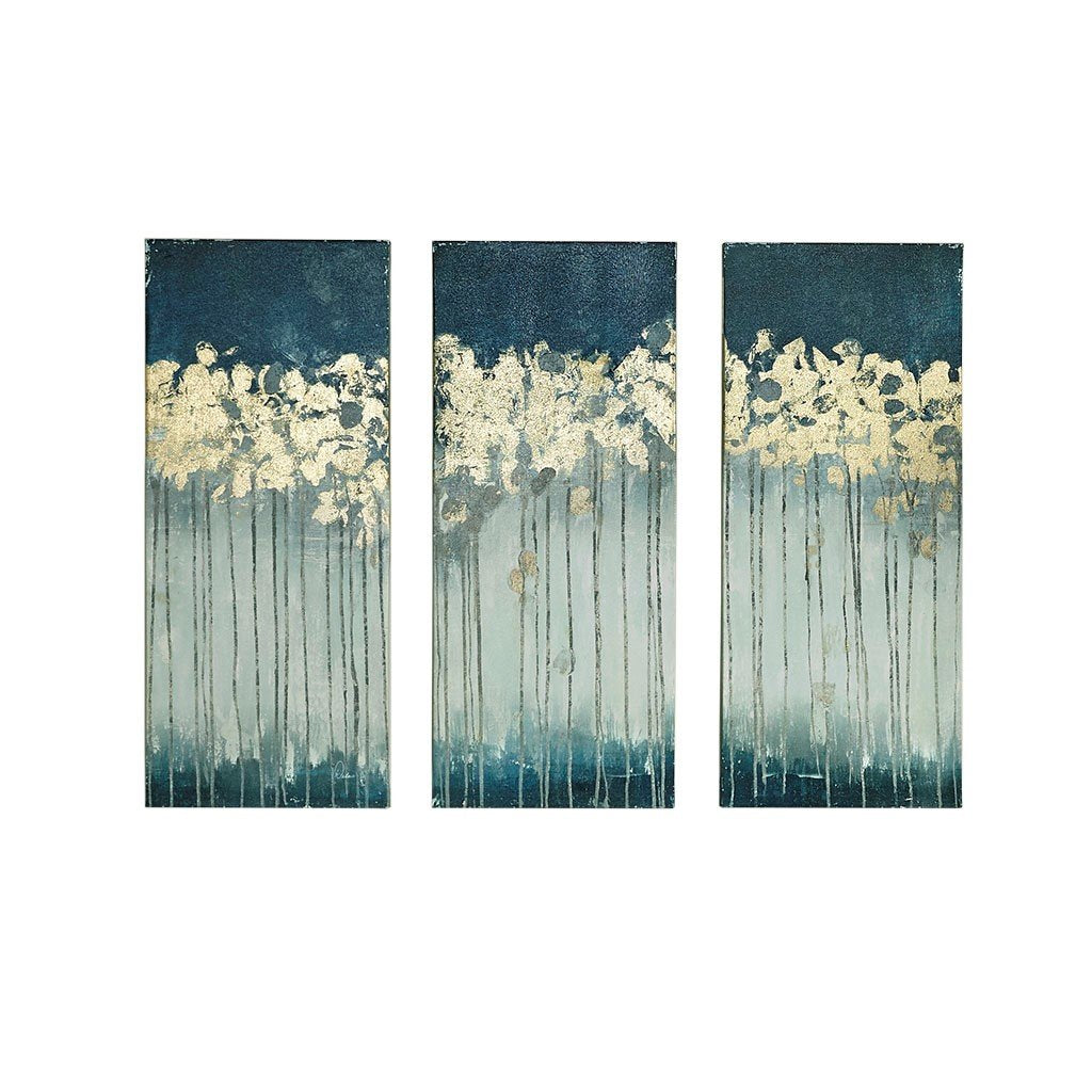 Gel Coat Canvas With Gold Foil Embellishment 3Pcs Set MP95C-0009 By Olliix