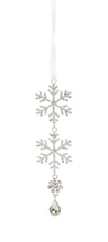 Load image into Gallery viewer, Jewel Tiered Snowflake Ornament Drop (Set of 12)
