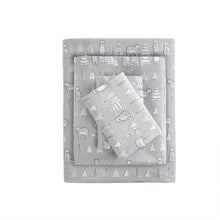 Load image into Gallery viewer, Olliix Cozy Flannel 100% Cotton Flannel Printed Sheet Set By TrueNorth TN20-0412
