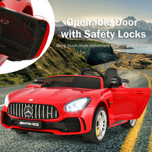 Load image into Gallery viewer, 12V Kids Ride On Car Mercedes Benz AMG GTR with Remote and LED Lights-Red
