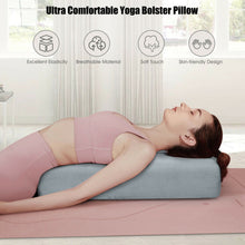 Load image into Gallery viewer, Yoga Bolster Pillow with Washable Cover and Carry Bag-Gray
