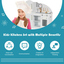 Load image into Gallery viewer, Kids Kitchen Playset Pretend Play Cooking Set with Vivid Faucet and Telephone
