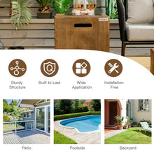 Load image into Gallery viewer, 16&quot; Outdoor Hideaway Table Cover for Standard 20 LBS Propane Tank-B
