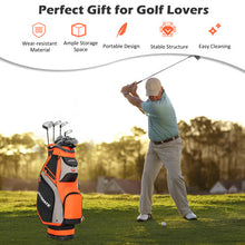 Load image into Gallery viewer, 10.5 Inch Golf Stand Bag with 14 Way Full-Length Dividers and 7 Zippered Pockets-Red
