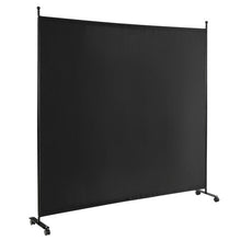 Load image into Gallery viewer, 6 Feet Single Panel Rolling Room Divider with Smooth Wheels
