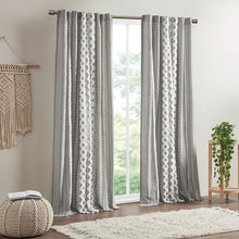Load image into Gallery viewer, Imani Cotton Printed Window Panel With Chenille Stripe And Lining II40-1181 By Olliix
