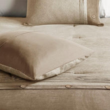 Load image into Gallery viewer, Madison Park Boone 7 Piece Faux Suede Comforter Set MP10-6434 By Olliix
