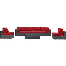 Load image into Gallery viewer, Summon 7 Piece Outdoor Patio Sunbrella¨ Sectional Set by Modway
