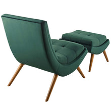 Load image into Gallery viewer, Ramp Upholstered Performance Velvet Lounge Chair and Ottoman Set by Modway

