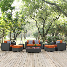 Load image into Gallery viewer, Sojourn 8 Piece Outdoor Patio Sunbrella¨ Sectional Set by Modway
