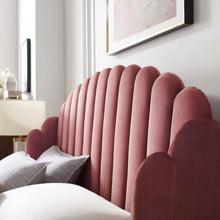 Load image into Gallery viewer, Lana Performance Velvet Queen Wingback Platform Bed by Modway
