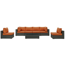 Load image into Gallery viewer, Sojourn 7 Piece Outdoor Patio Sunbrella¨ Sectional Set by Modway
