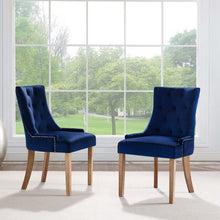 Load image into Gallery viewer, Pose Performance Velvet Dining Chair Set of 2 by Modway
