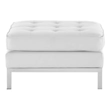 Load image into Gallery viewer, Loft Tufted Vegan Leather Ottoman by Modway
