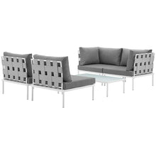 Load image into Gallery viewer, Harmony 5 Piece Outdoor Patio Aluminum Sectional Sofa Set by Modway
