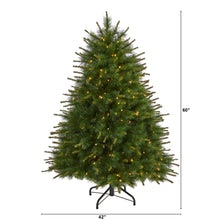 Load image into Gallery viewer, 5' New England Pine Artificial Christmas Tree with 200 Clear Lights
