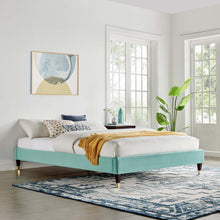 Load image into Gallery viewer, Harlow Performance Velvet Full Platform Bed Frame by Modway

