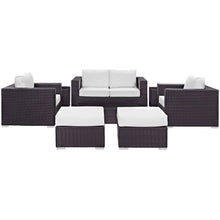Load image into Gallery viewer, Convene 8 Piece Outdoor Patio Sofa Set by Modway
