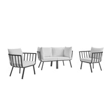 Load image into Gallery viewer, Riverside 4 Piece Outdoor Patio Aluminum Set by Modway
