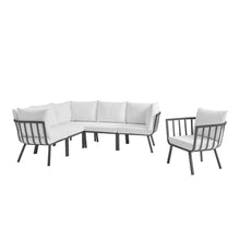 Load image into Gallery viewer, Riverside 6 Piece Outdoor Patio Aluminum Set by Modway
