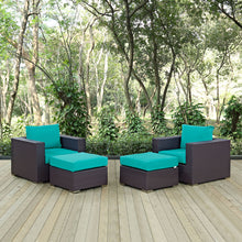 Load image into Gallery viewer, Convene 4 Piece Outdoor Patio Sectional Set by Modway
