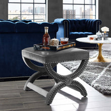 Load image into Gallery viewer, Expound Upholstered Nailhead Trim Performance Velvet Ottoman by Modway
