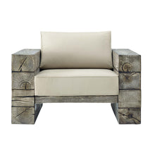 Load image into Gallery viewer, Manteo Rustic Coastal Outdoor Patio Sunbrella¨  Lounge Armchair
