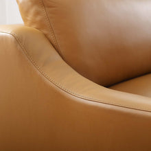 Load image into Gallery viewer, Harness Stainless Steel Base Leather Armchair by Modway
