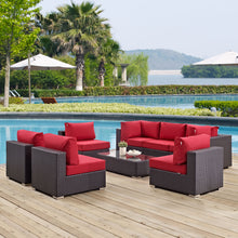 Load image into Gallery viewer, Convene 8 Piece Outdoor Patio Sectional Set by Modway
