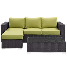 Load image into Gallery viewer, Convene 3 Piece Outdoor Patio Sofa Set by Modway
