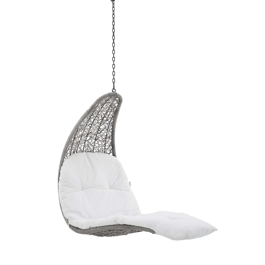 Landscape Hanging Chaise Lounge Outdoor Patio Swing Chair by Modway