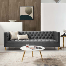Load image into Gallery viewer, Delight Tufted Button Performance Velvet Sofa by Modway
