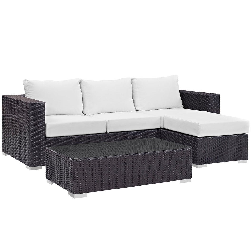 Convene 3 Piece Outdoor Patio Sofa Set by Modway