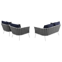 Load image into Gallery viewer, Stance 3 Piece Outdoor Patio Aluminum Sectional Sofa Set by Modway

