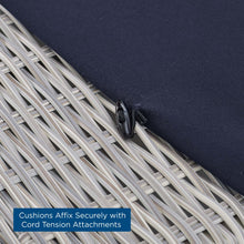 Load image into Gallery viewer, Conway 2-Piece Sunbrella¨ Outdoor Patio Wicker Rattan Armchair and Ottoman Set by Modway
