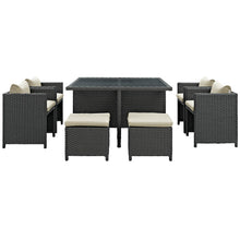 Load image into Gallery viewer, Sojourn 9 Piece Outdoor Patio Sunbrella¨ Dining Set by Modway
