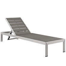 Load image into Gallery viewer, Shore Outdoor Patio Aluminum Chaise with Cushions by Modway
