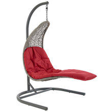 Load image into Gallery viewer, Landscape Hanging Chaise Lounge Outdoor Patio Swing Chair by Modway
