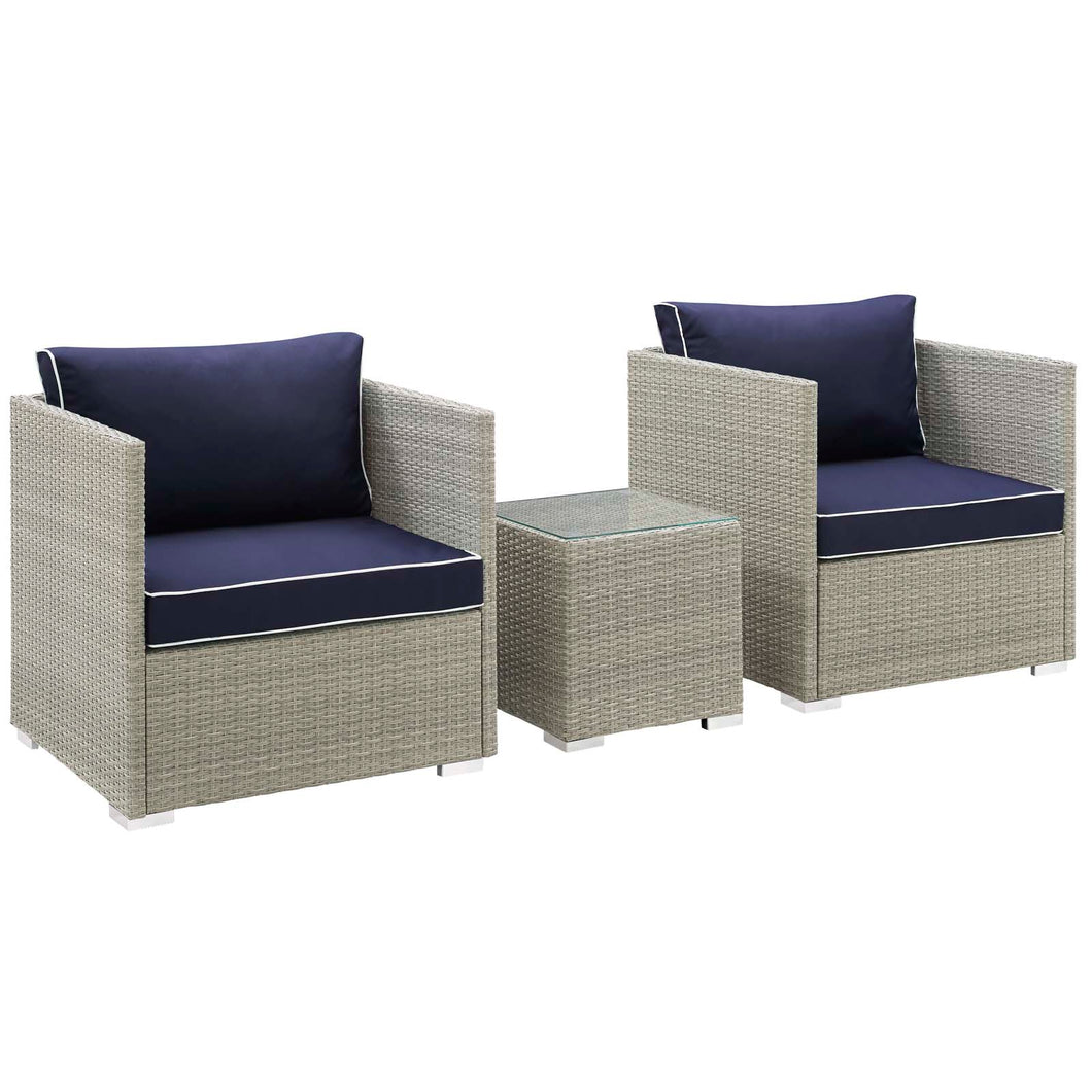 Repose 3 Piece Outdoor Patio Sectional Set by Modway