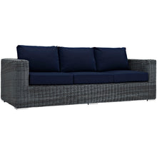 Load image into Gallery viewer, Summon 3 Piece Outdoor Patio Sunbrella¨ Sectional Set by Modway
