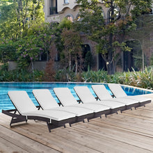 Load image into Gallery viewer, Convene Outdoor Patio Chaise Set of 6 by Modway
