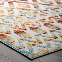 Load image into Gallery viewer, Reflect Tamako Diamond and Chevron Moroccan Trellis 5x8 Indoor / Outdoor Area Rug by Modway
