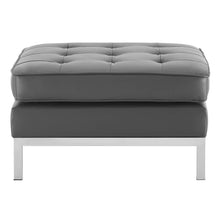 Load image into Gallery viewer, Loft Tufted Vegan Leather Ottoman by Modway
