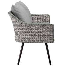 Load image into Gallery viewer, Endeavor 3 Piece Outdoor Patio Wicker Rattan Loveseat and Armchair Set by Modway
