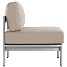 Load image into Gallery viewer, Shore Armless Outdoor Patio Aluminum Chair by Modway
