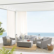 Load image into Gallery viewer, Conway 4-Piece Sunbrella¨ Outdoor Patio Wicker Rattan Furniture Set by Modway
