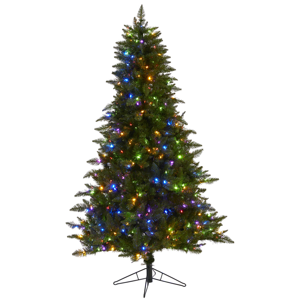 6.5' Vermont Spruce Artificial Christmas Tree with 450 Color Changing Lights