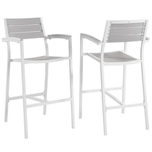 Load image into Gallery viewer, Maine Outdoor Patio Bar Stool Set of 2 by Modway
